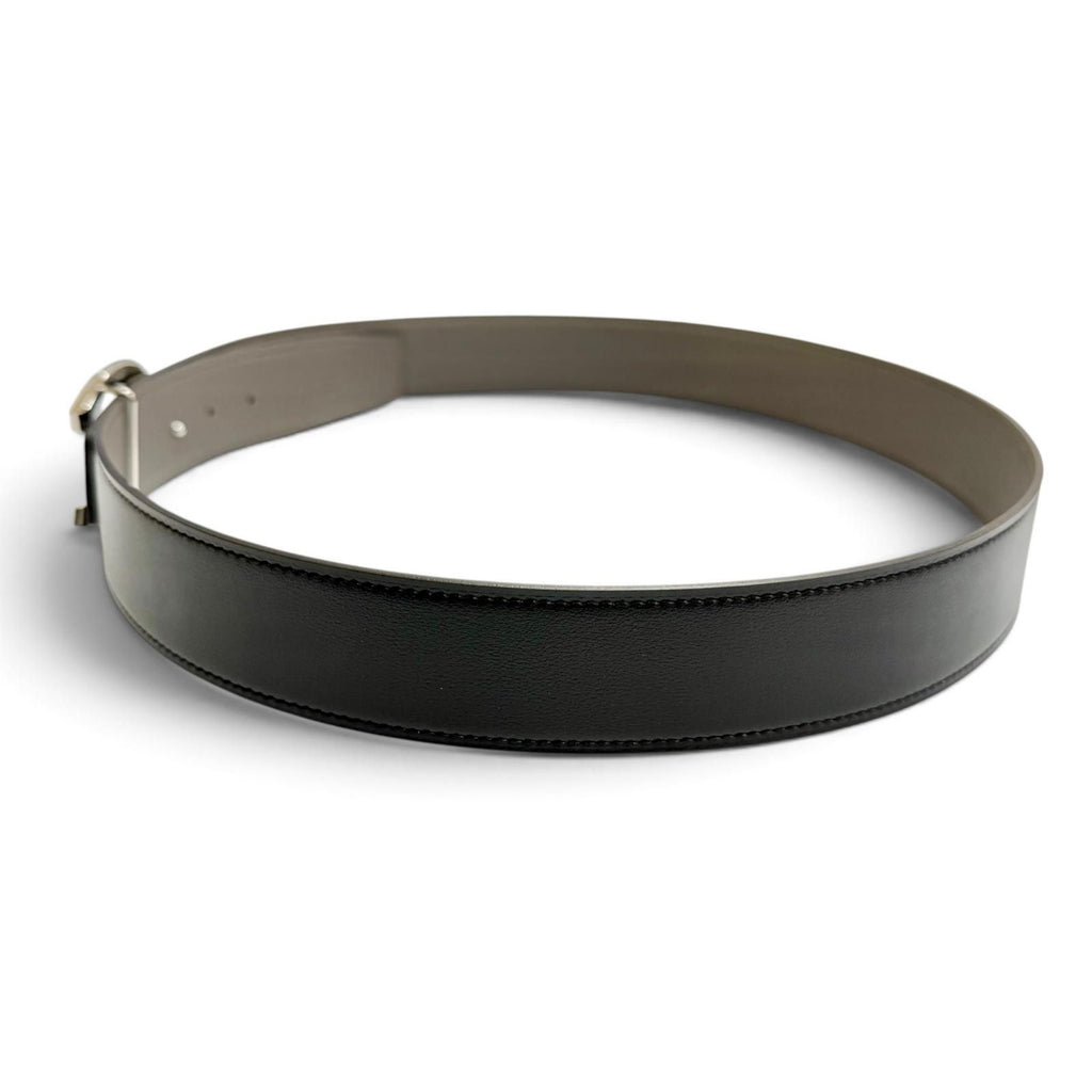 Hermes Rack Veau Epsom Odyssey Silver Reversible Belt — view 3