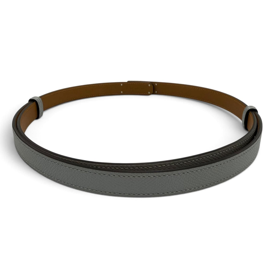Hermes Kelly Belt Veau Epsom Blue Glacier Gold Silver — view 4