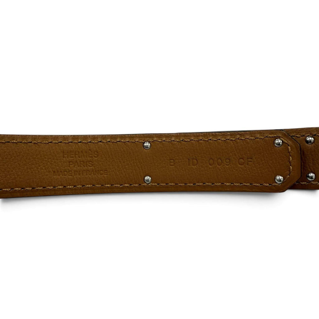 Hermes Kelly Belt Veau Epsom Blue Glacier Gold Silver — view 7