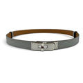 Hermes Kelly Belt Veau Epsom Blue Glacier Gold Silver