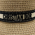 Dior D-bobby Wide Brim Hat Logo Embroidery 57 — view 6
