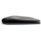 Fendi Shadow Calfskin Logo Compact Wallet Billfold Bifold Black — view 4