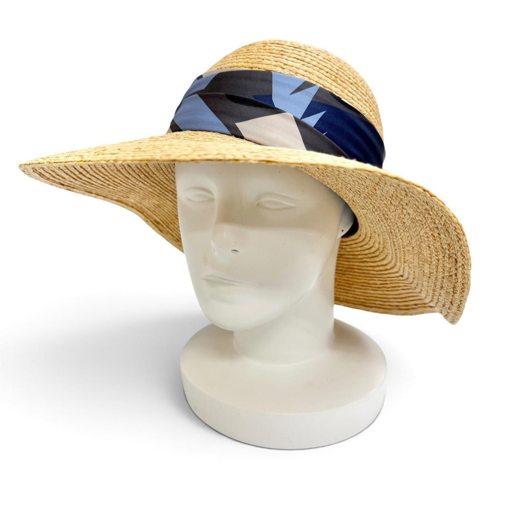 Hermes Sea Surf Amd Fun Raffia Silk Hat Natural 57