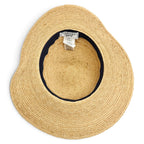 Hermes Sea Surf Amd Fun Raffia Silk Hat Natural 57 — view 6