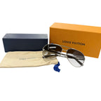 Louis Vuitton Attitude Pilot Damier Two Bridge Sunglasses Eyewear — view 2