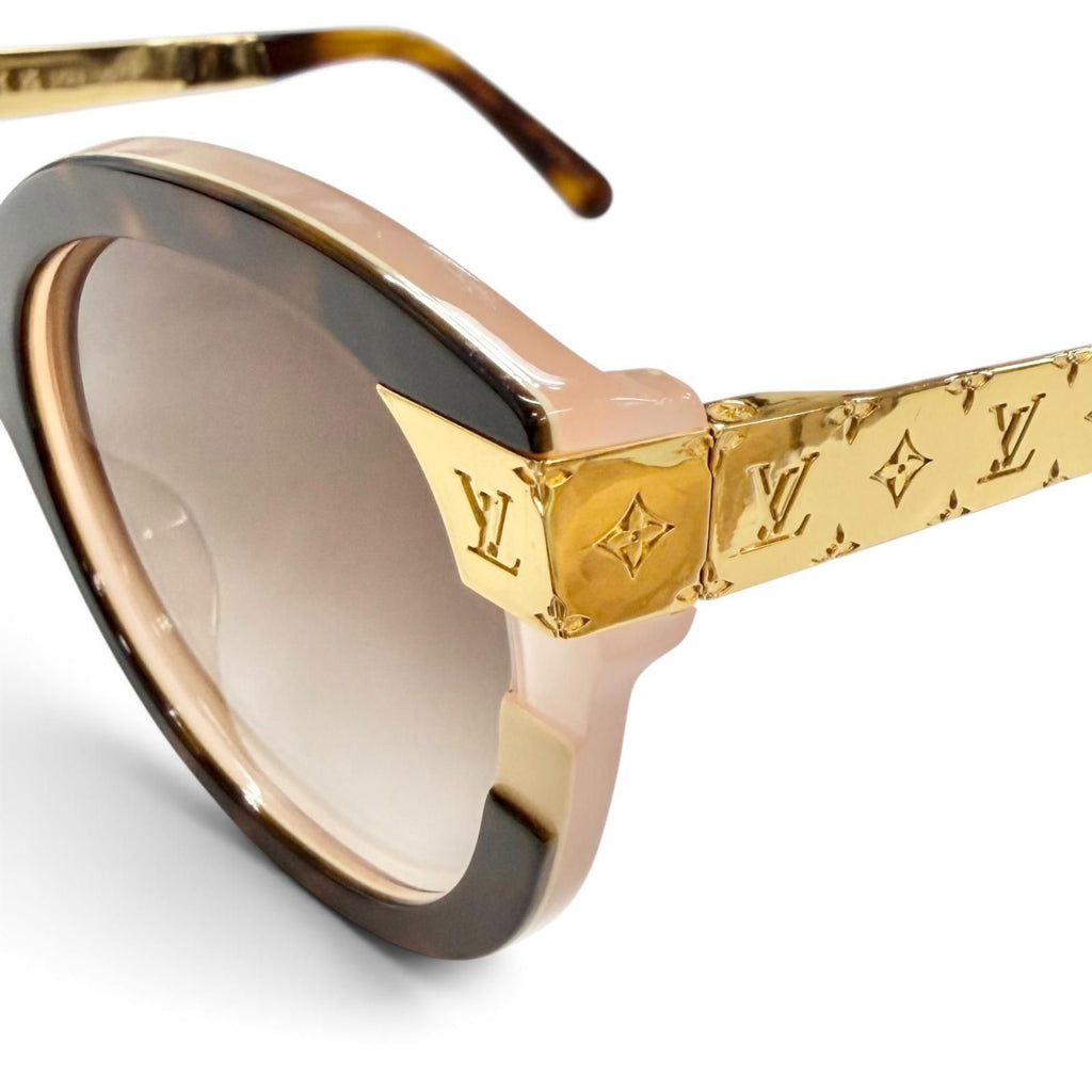 Louis Vuitton LV Petit Spucson Cat Eye Light Tortoise Shell Sunglasses 57 18 — view 8