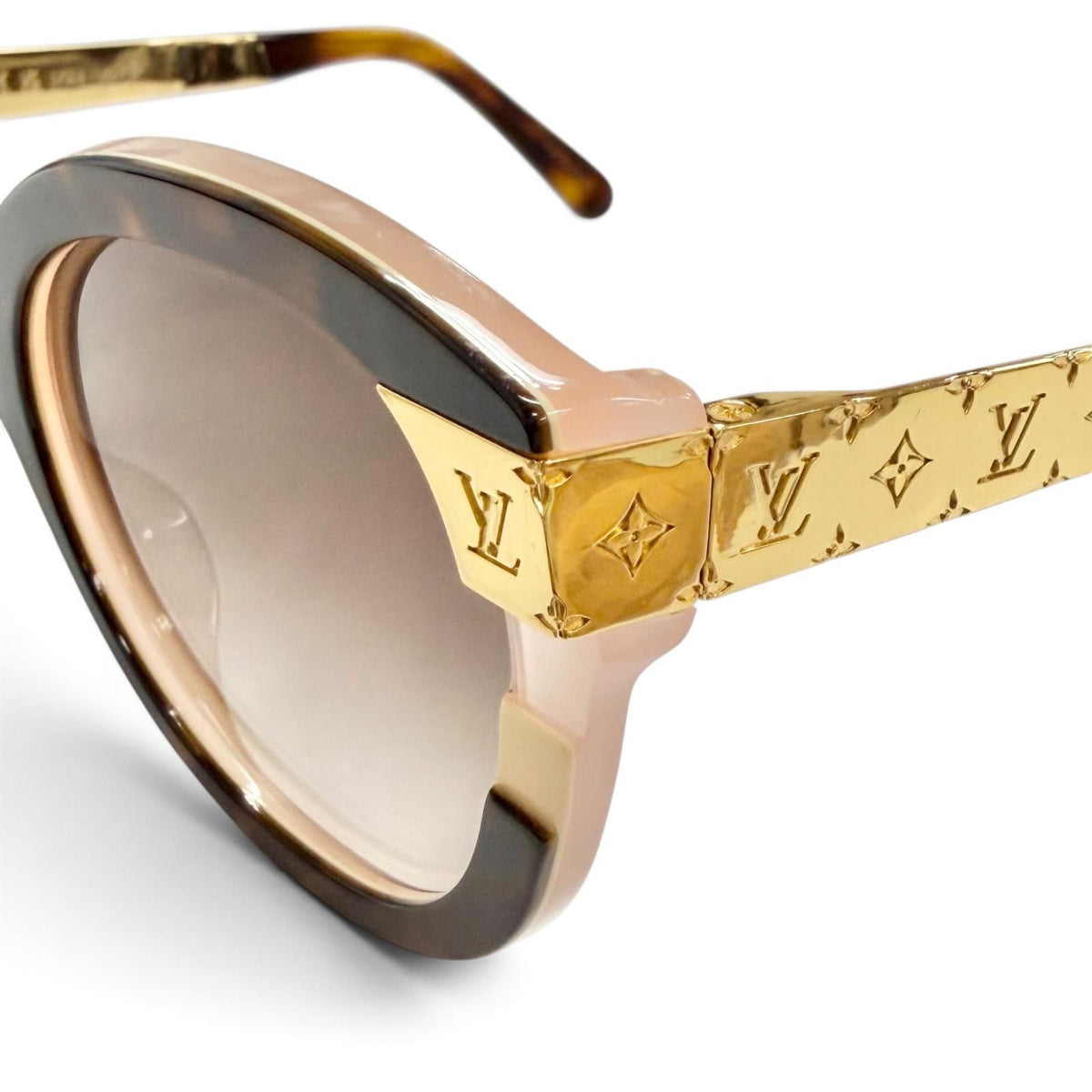 Louis Vuitton LV Petit Spucson Cat Eye Light Tortoise Shell Sunglasses 57 18 — view 8