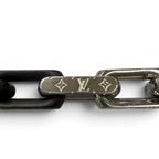 Louis Vuitton Bracelet Monogram Chain Silver Black — view 4