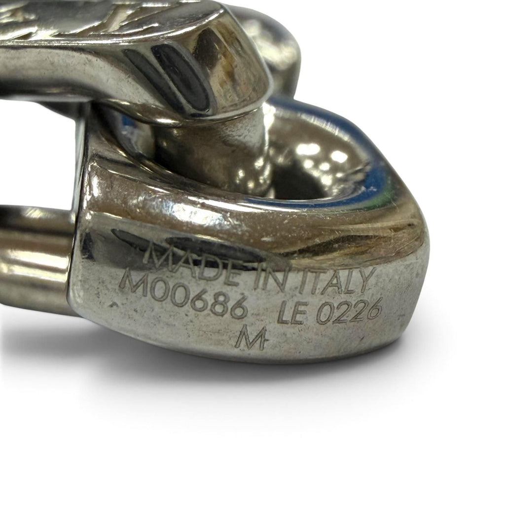 Louis Vuitton Bracelet Monogram Chain Silver Black — view 6