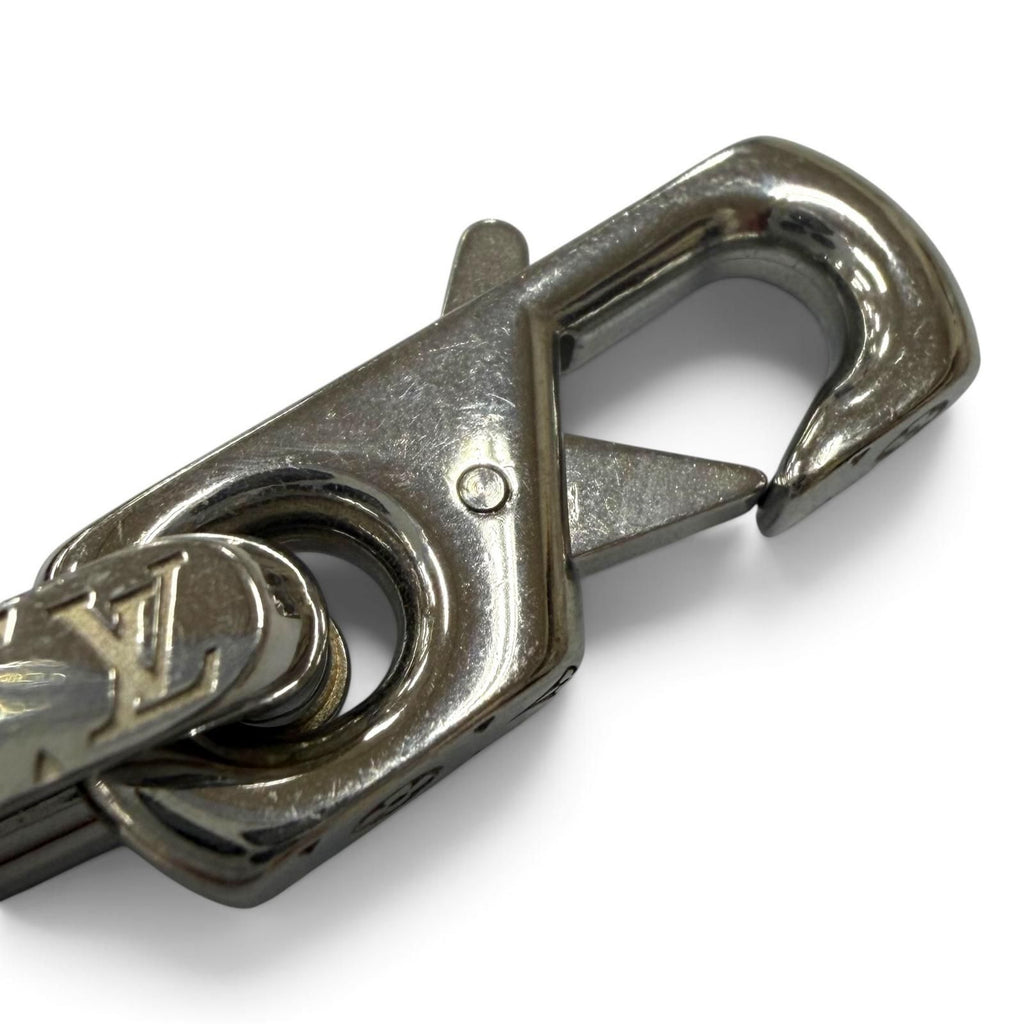 Louis Vuitton Bracelet Monogram Chain Silver Black — view 5