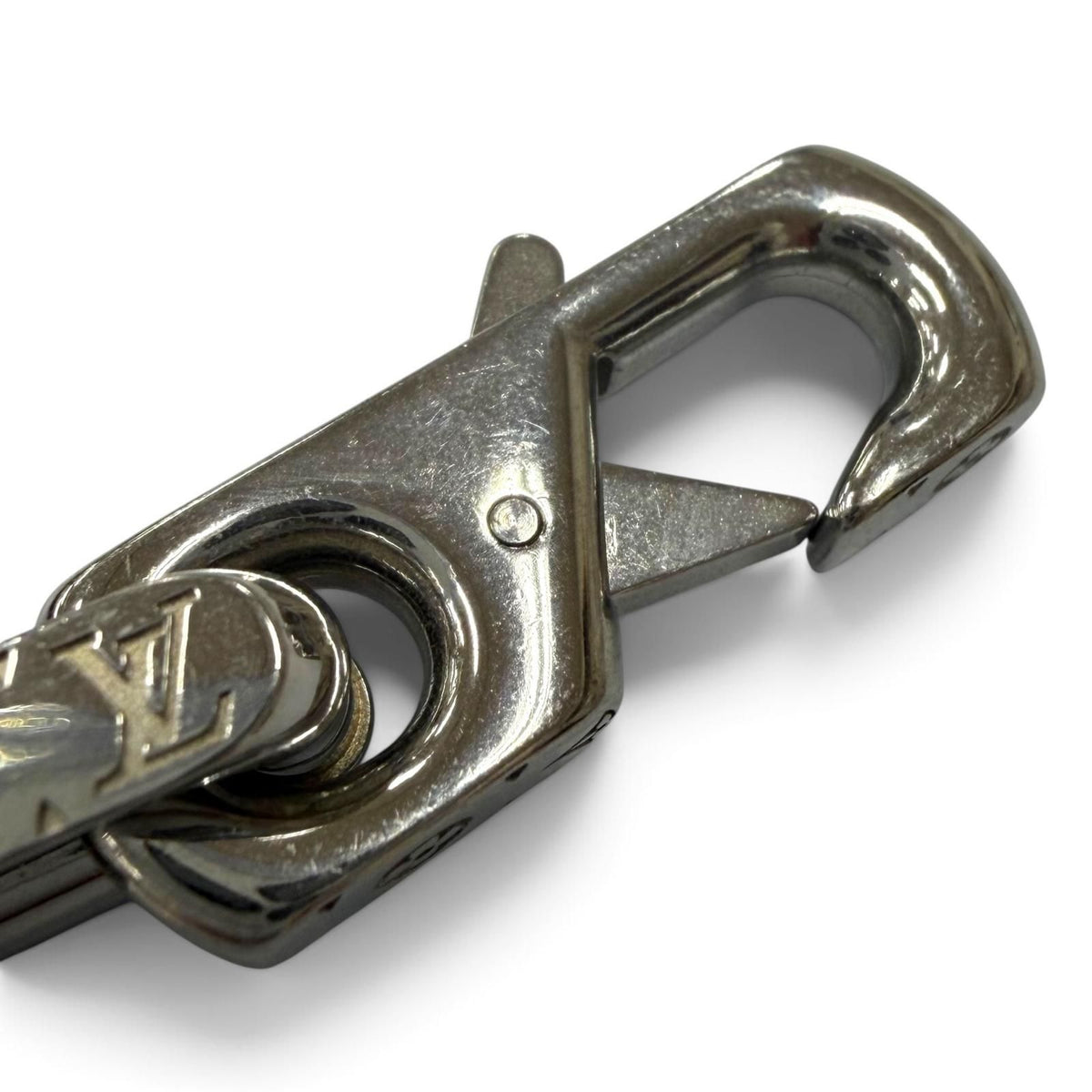 Louis Vuitton Bracelet Monogram Chain Silver Black — view 5