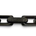 Louis Vuitton Bracelet Monogram Chain Silver Black — view 3