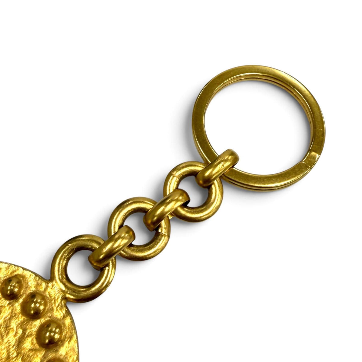 Chanel Vintage 97A CC Logo Key Holder Key Ring Gold — view 6