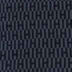 Hermes Cashmere Silk Blend H Logo All Over Print Shawl Scarf Navy Orange — view 5
