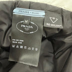 Prada Nylon Padded Hat Logo Design Bucket Hat White — view 8