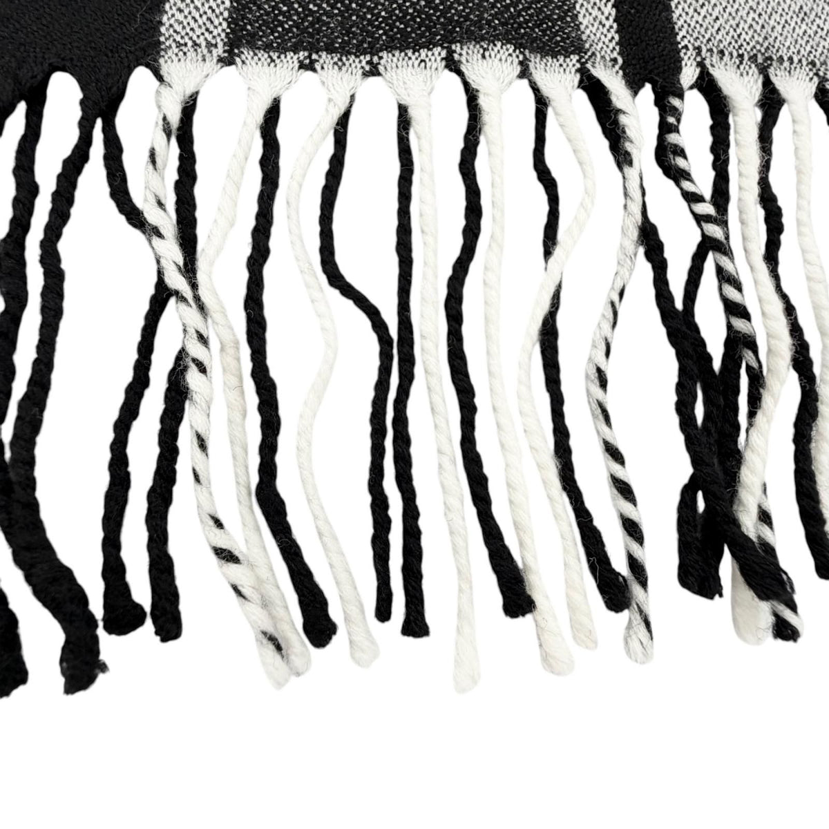 Dior Wool 100% Logo Scarf with Fringe Black Gray — view 6