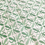 Loewe Vintage Anagram All Over Print Silk Scarf Bandana White Green — view 2