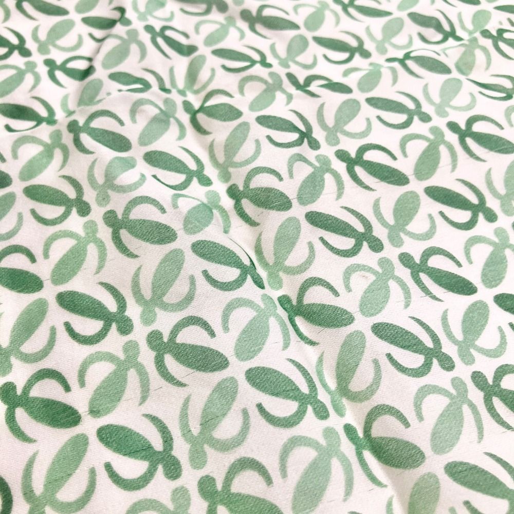 Loewe Vintage Anagram All Over Print Silk Scarf Bandana White Green — view 2