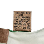Loewe Vintage Anagram All Over Print Silk Scarf Bandana White Green — view 6