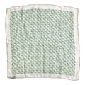 Loewe Vintage Anagram All Over Print Silk Scarf Bandana White Green