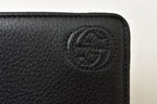 Gucci Wallet Soho Zip Around Leather Black Silver — view 4