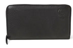Gucci Wallet Soho Zip Around Leather Black Silver