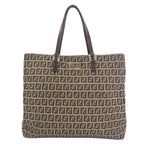 Fendi Zucchino Pattern Tote Bag Canvas