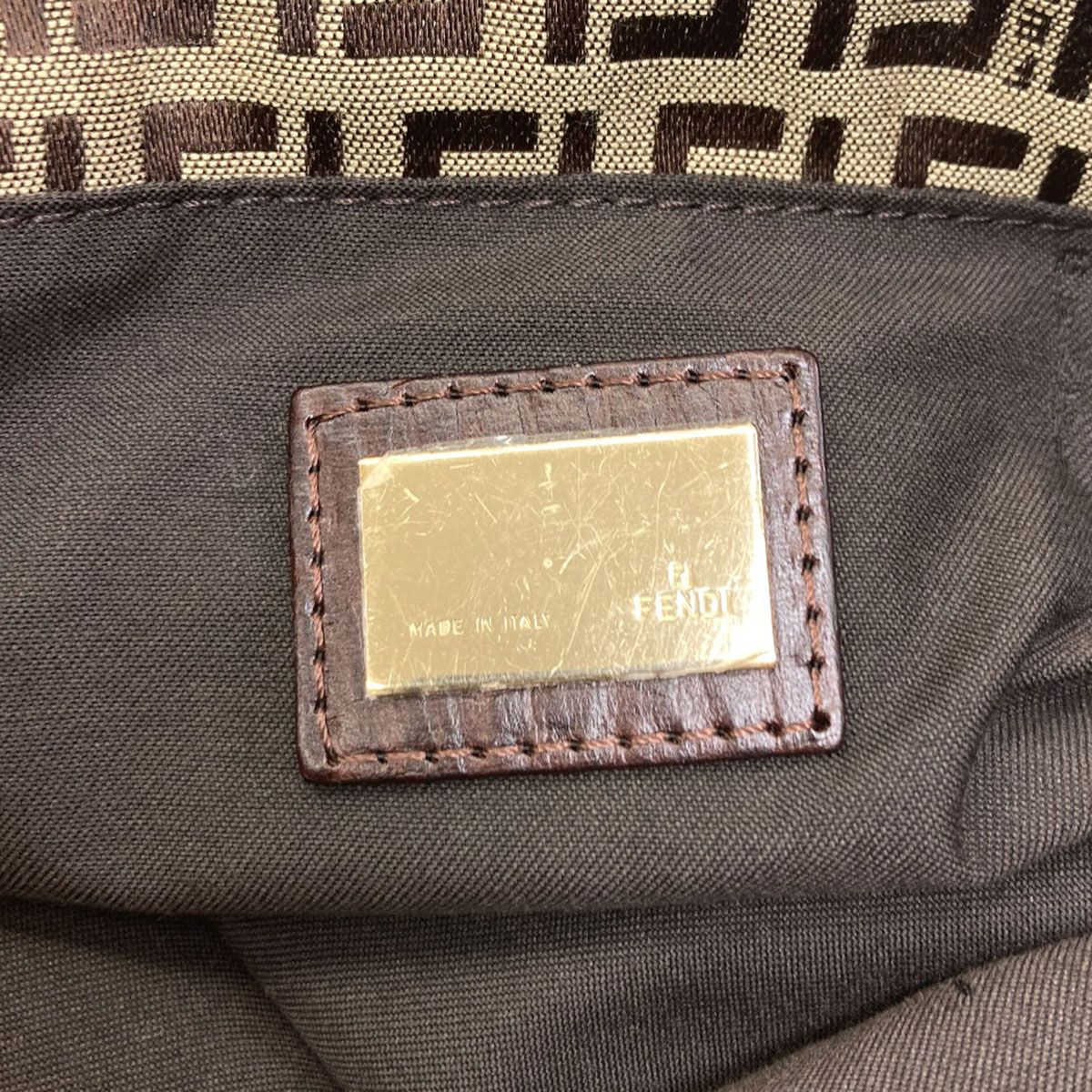 Fendi Zucchino Pattern Tote Bag Canvas — view 6