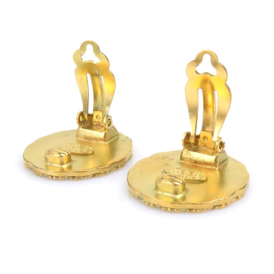 Chanel Earrings Gold — view 6