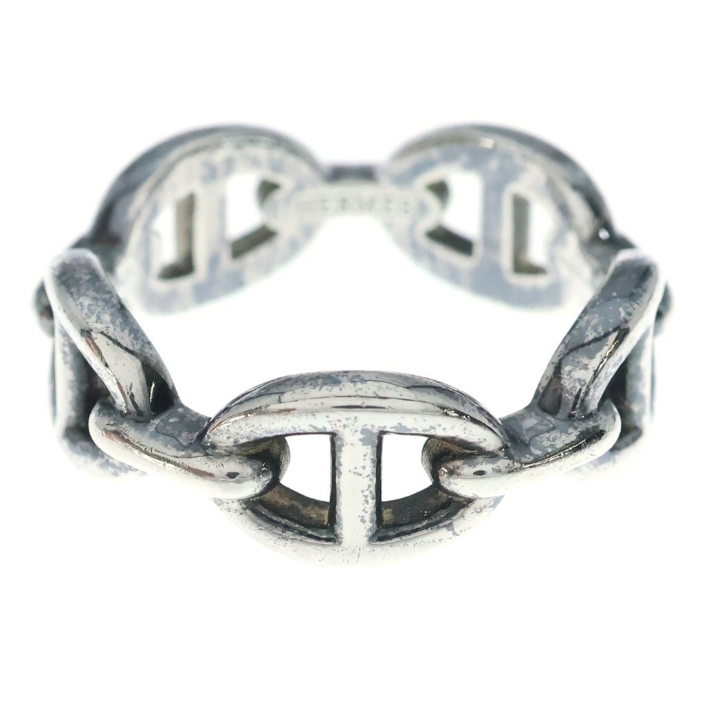 Hermes Chaine D'ancre Enchainee Ring Silver