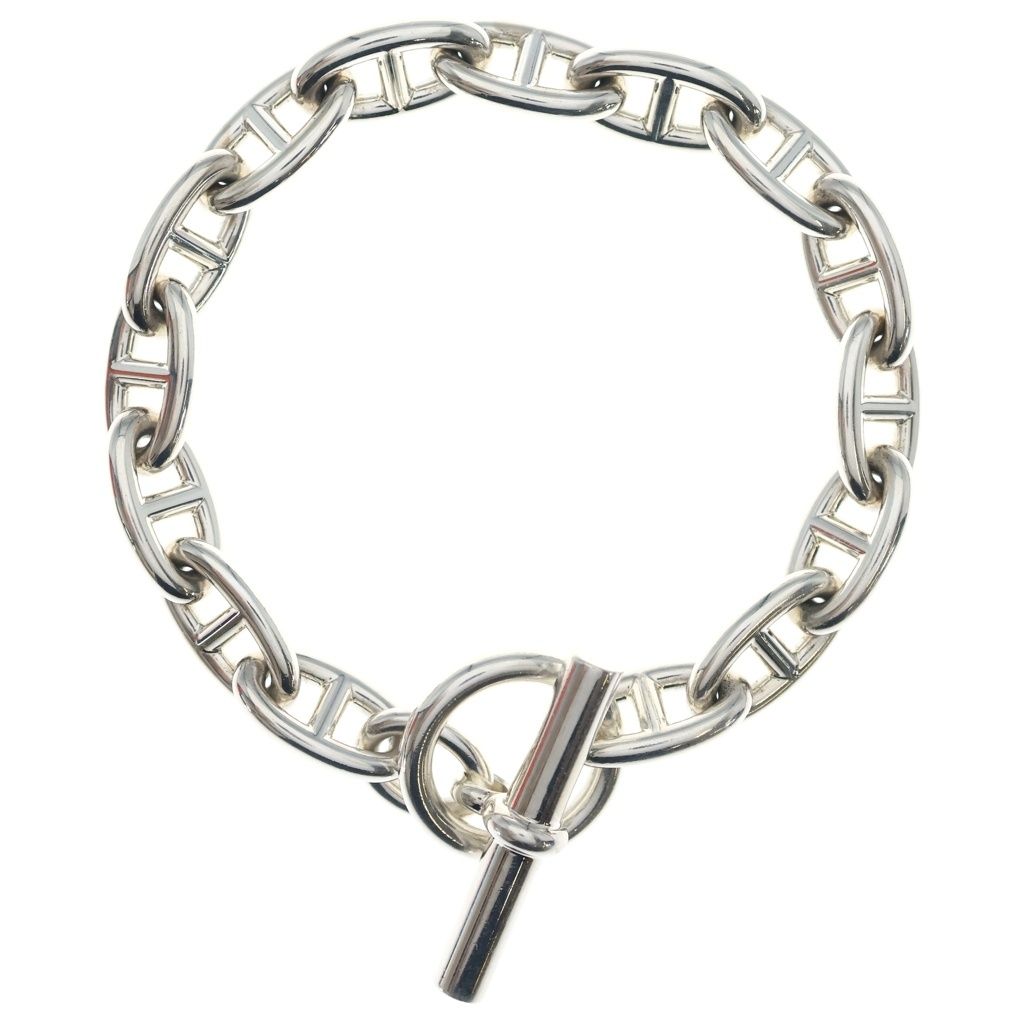 Hermes Chaine D'ancre Bracelet GM Silver