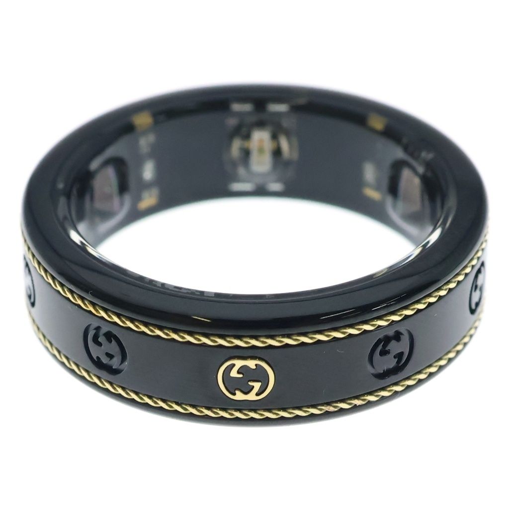 Gucci Oura Interlocking G Smart Ring Black