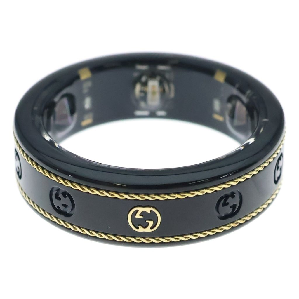 Gucci Oura Interlocking G Smart Ring Black