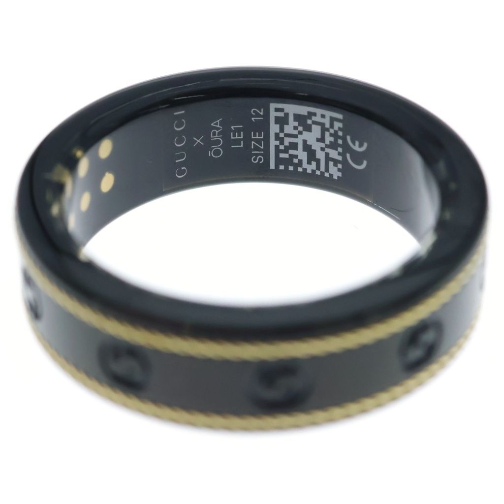 Gucci Oura Interlocking G Smart Ring Black — view 4