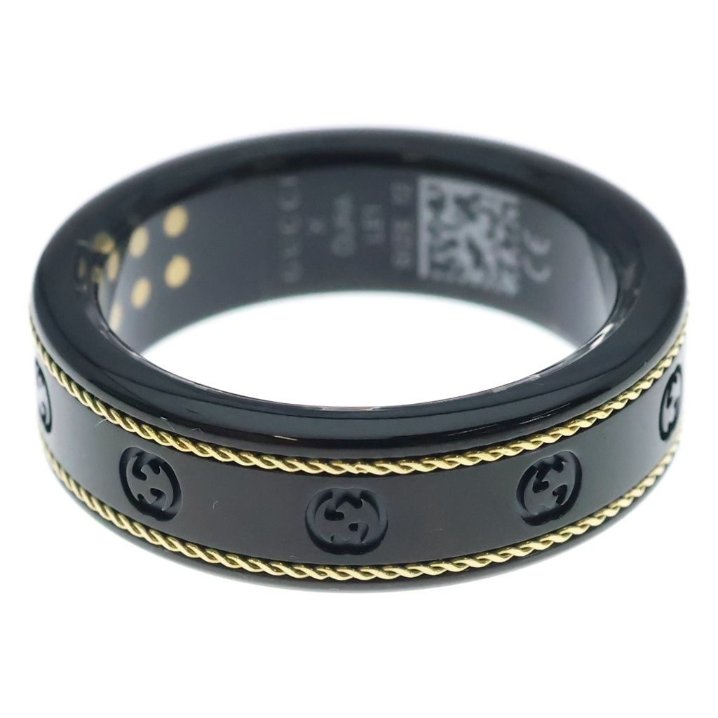 Gucci Oura Interlocking G Smart Ring Black — view 2