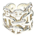 Hermes Chaine D'ancre Enchainee GM Ring Silver