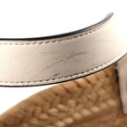 Loewe Anagram Small Basket Bag Handbag Beige White Leather Raffia — view 7
