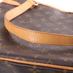 Louis Vuitton Monogram Batignolles Vertical Tote Bag Brown Leather Gold — view 7