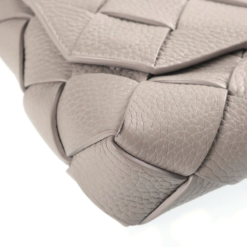Bottega Veneta Diago Intrecciato Gray Leather Shoulder Bag — view 5