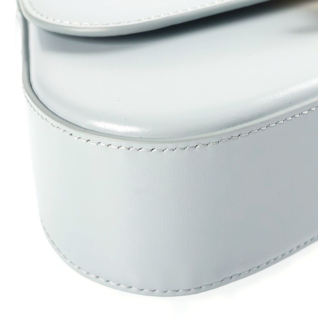 Celine Triomphe Teen Laura Leather 2-Way Handbag Light Blue — view 5