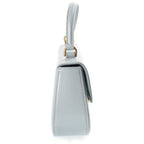 Celine Triomphe Teen Laura Leather 2-Way Handbag Light Blue — view 3
