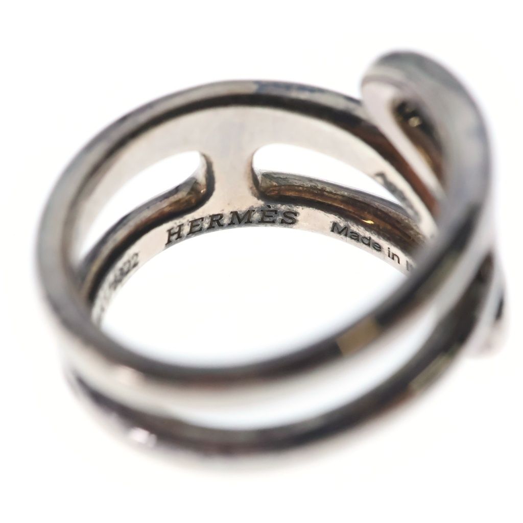 Hermes Chaine D'ancre Punk Ring Silver — view 4