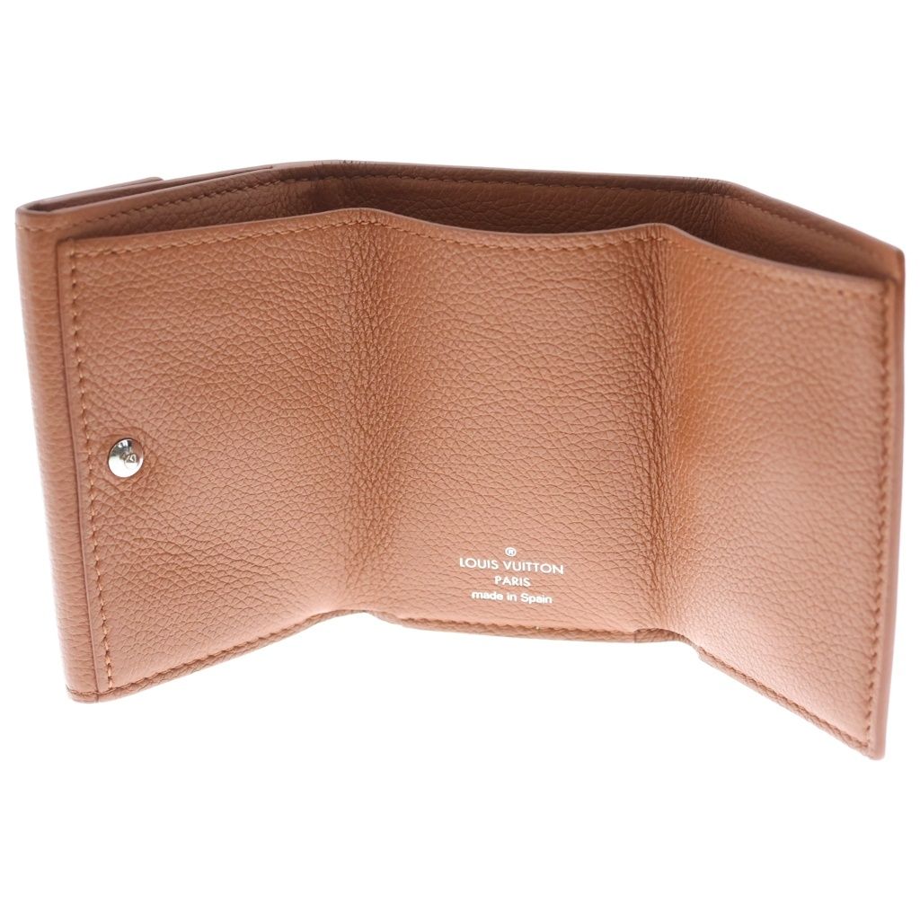 Louis Vuitton Portefeuille Lock Mini Trifold Wallet Brown — view 4