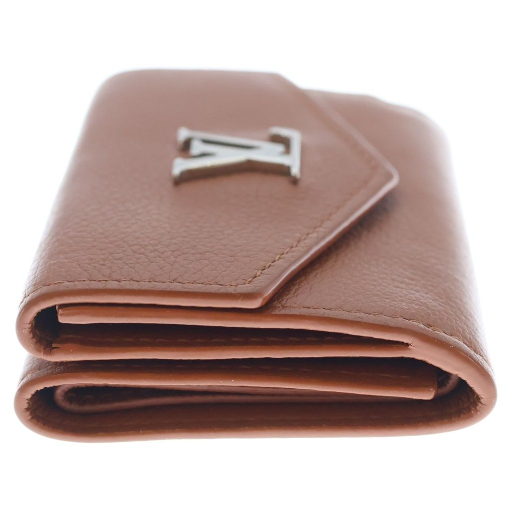 Louis Vuitton Portefeuille Lock Mini Trifold Wallet Brown — view 3