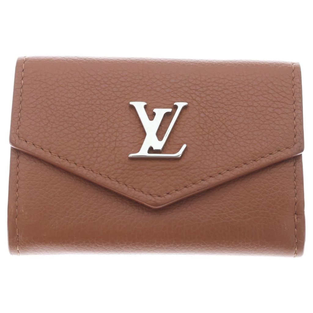 Louis Vuitton Portefeuille Lock Mini Trifold Wallet Brown
