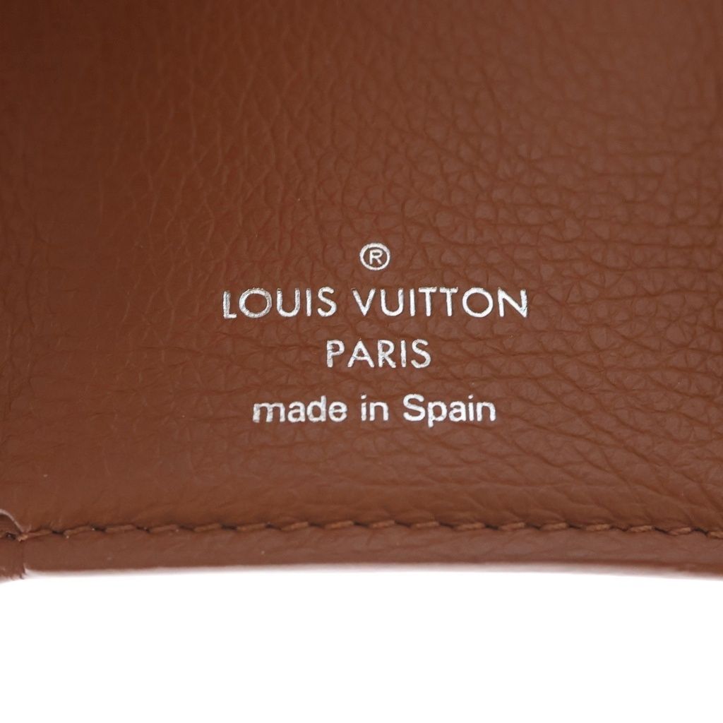 Louis Vuitton Portefeuille Lock Mini Trifold Wallet Brown — view 6