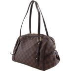 Louis Vuitton Rivington PM Damier Canvas Brown Tote Bag — view 2