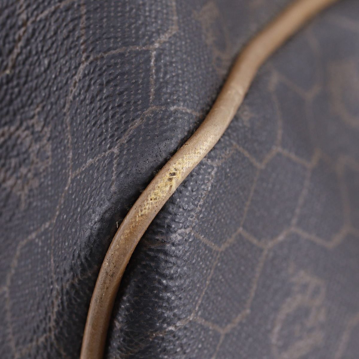 Dior Honeycomb Pattern Vintage Brown Boston Bag — view 4