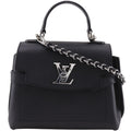 Louis Vuitton Lockme Ever Mini 2-Way Shoulder Calfskin Black Handbag