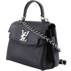 Louis Vuitton Lockme Ever Mini 2-Way Shoulder Calfskin Black Handbag — view 2